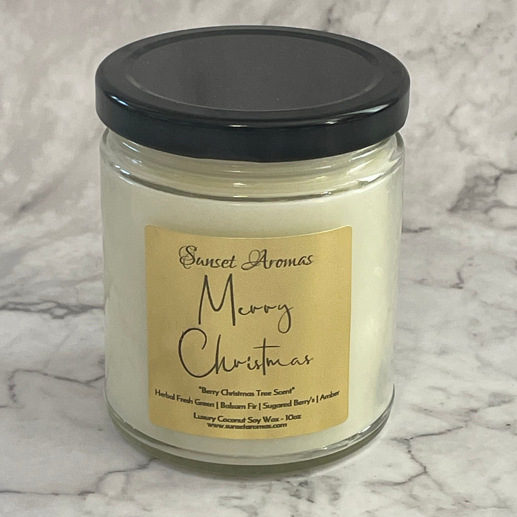 Merry Christmas Candle - 8oz